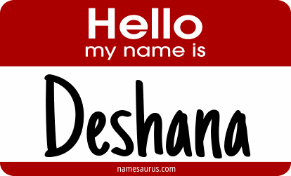 Hello my name is Deshana png download