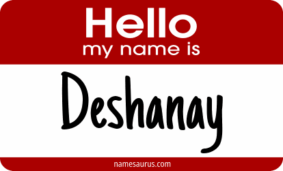 Hello my name is Deshanay png download