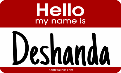 Hello my name is Deshanda png download