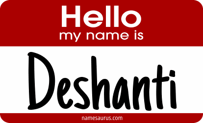 Hello my name is Deshanti png download