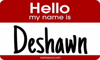 Hello my name is Deshawn png download