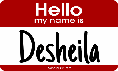 Hello my name is Desheila png download