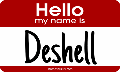 Hello my name is Deshell png download