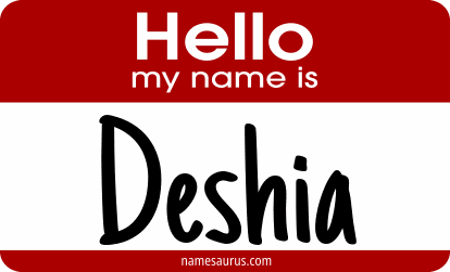 Hello my name is Deshia png download