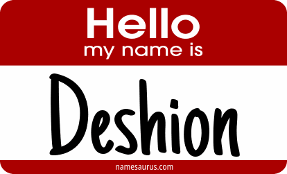 Hello my name is Deshion png download