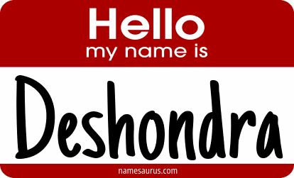 Hello my name is Deshondra png download