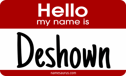 Hello my name is Deshown png download