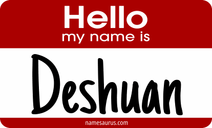 Hello my name is Deshuan png download