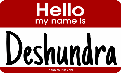 Hello my name is Deshundra png download