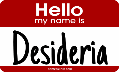 Hello my name is Desideria png download