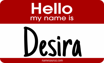 Hello my name is Desira png download