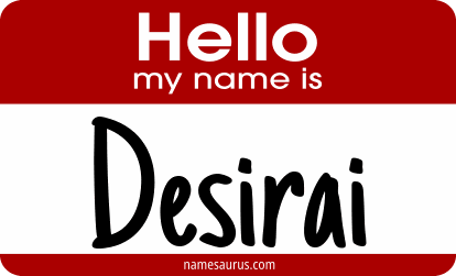 Hello my name is Desirai png download