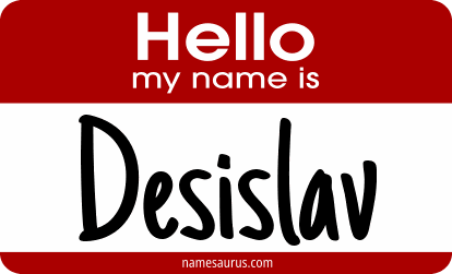 Hello my name is Desislav png download