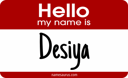 Hello my name is Desiya png download