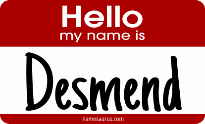 Hello my name is Desmend png download