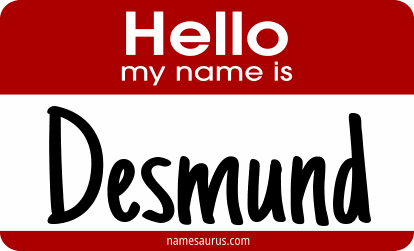 Hello my name is Desmund png download