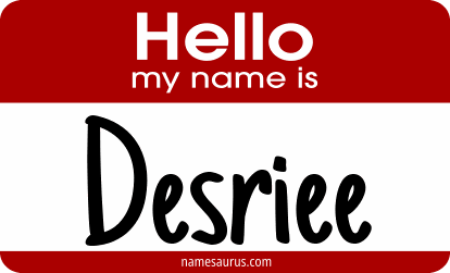 Hello my name is Desriee png download