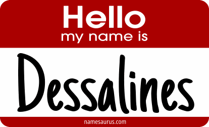 Hello my name is Dessalines png download