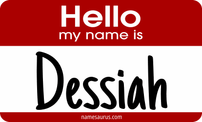 Hello my name is Dessiah png download