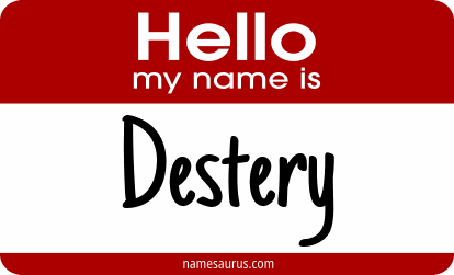 Hello my name is Destery png download