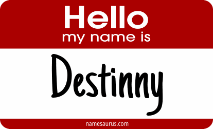 Hello my name is Destinny png download