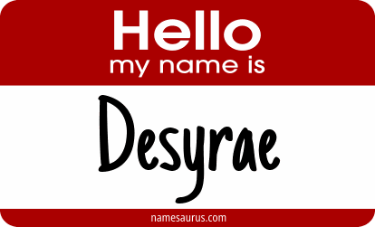 Hello my name is Desyrae png download
