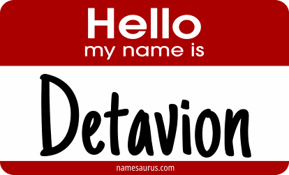 Hello my name is Detavion png download