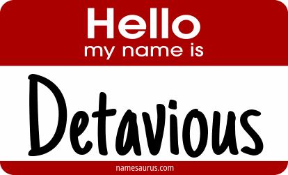 Hello my name is Detavious png download