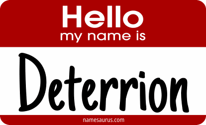 Hello my name is Deterrion png download