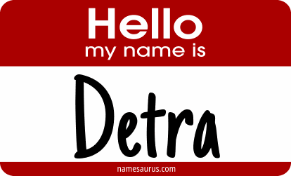 Hello my name is Detra png download