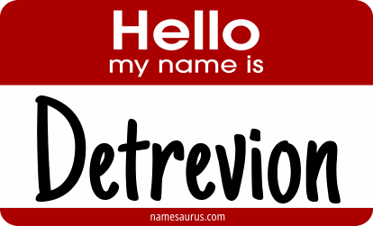 Hello my name is Detrevion png download