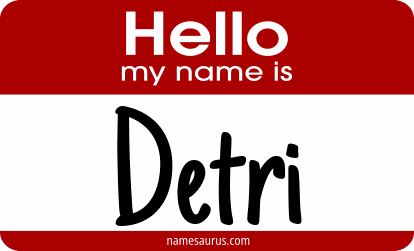 Hello my name is Detri png download