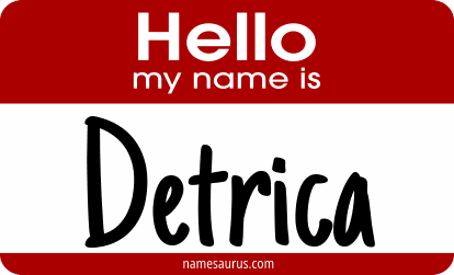 Hello my name is Detrica png download
