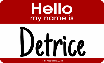 Hello my name is Detrice png download