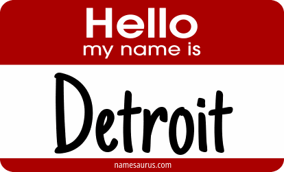 Hello my name is Detroit png download