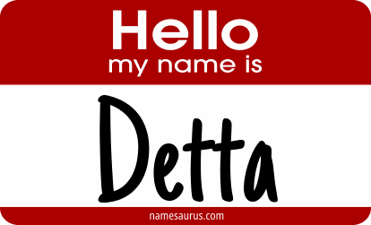 Hello my name is Detta png download