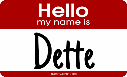 Hello my name is Dette png download