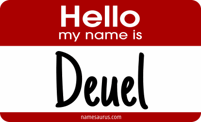 Hello my name is Deuel png download