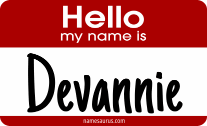 Hello my name is Devannie png download