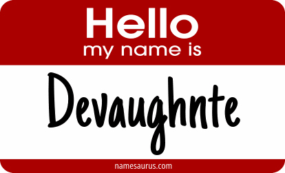 Hello my name is Devaughnte png download