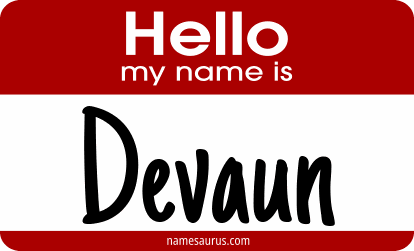 Hello my name is Devaun png download
