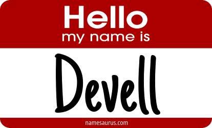 Hello my name is Devell png download