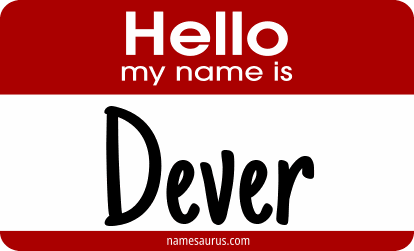 Hello my name is Dever png download