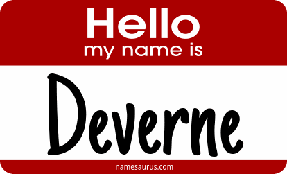 Hello my name is Deverne png download