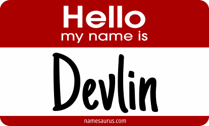 Hello my name is Devlin png download