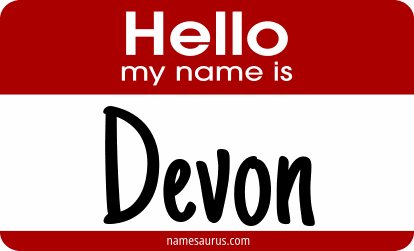 Hello my name is Devon png download