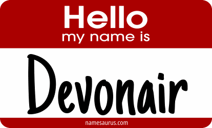 Hello my name is Devonair png download