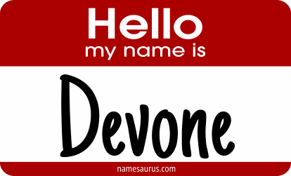 Hello my name is Devone png download