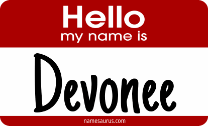 Hello my name is Devonee png download