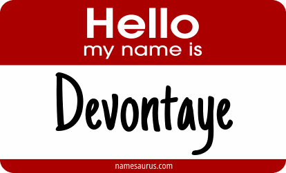 Hello my name is Devontaye png download